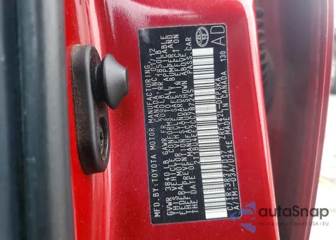 2012 Toyota Corolla Base z USA, uszkodzony, nr VIN 2T1BU4EE2CC787245